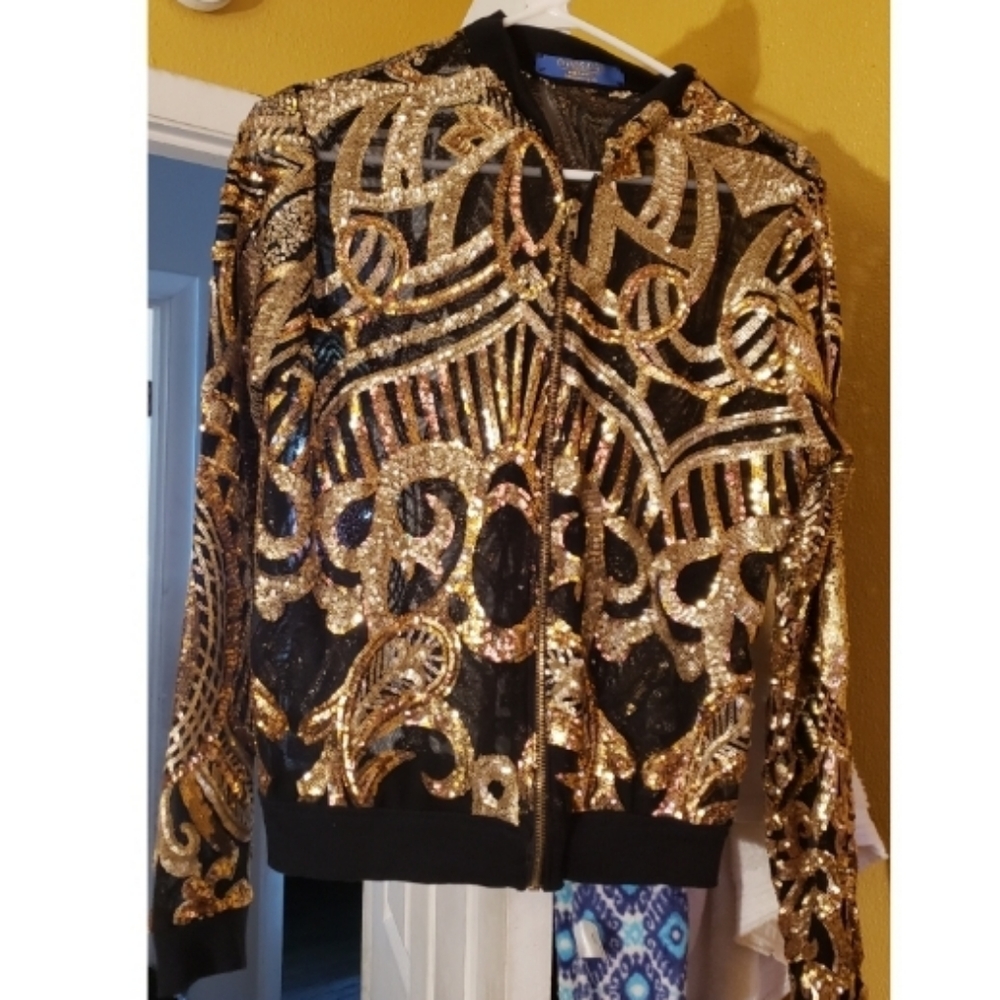 Black and gold jacket